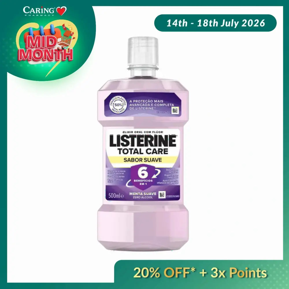 LISTERINE MOUTHWASH TOTAL CARE MILD TASTE 500ML