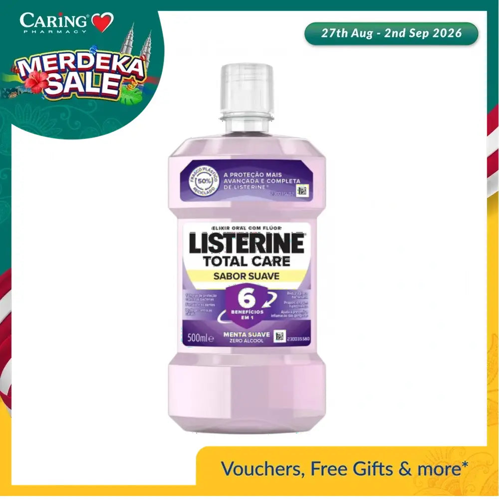 LISTERINE MOUTHWASH TOTAL CARE MILD TASTE 500ML