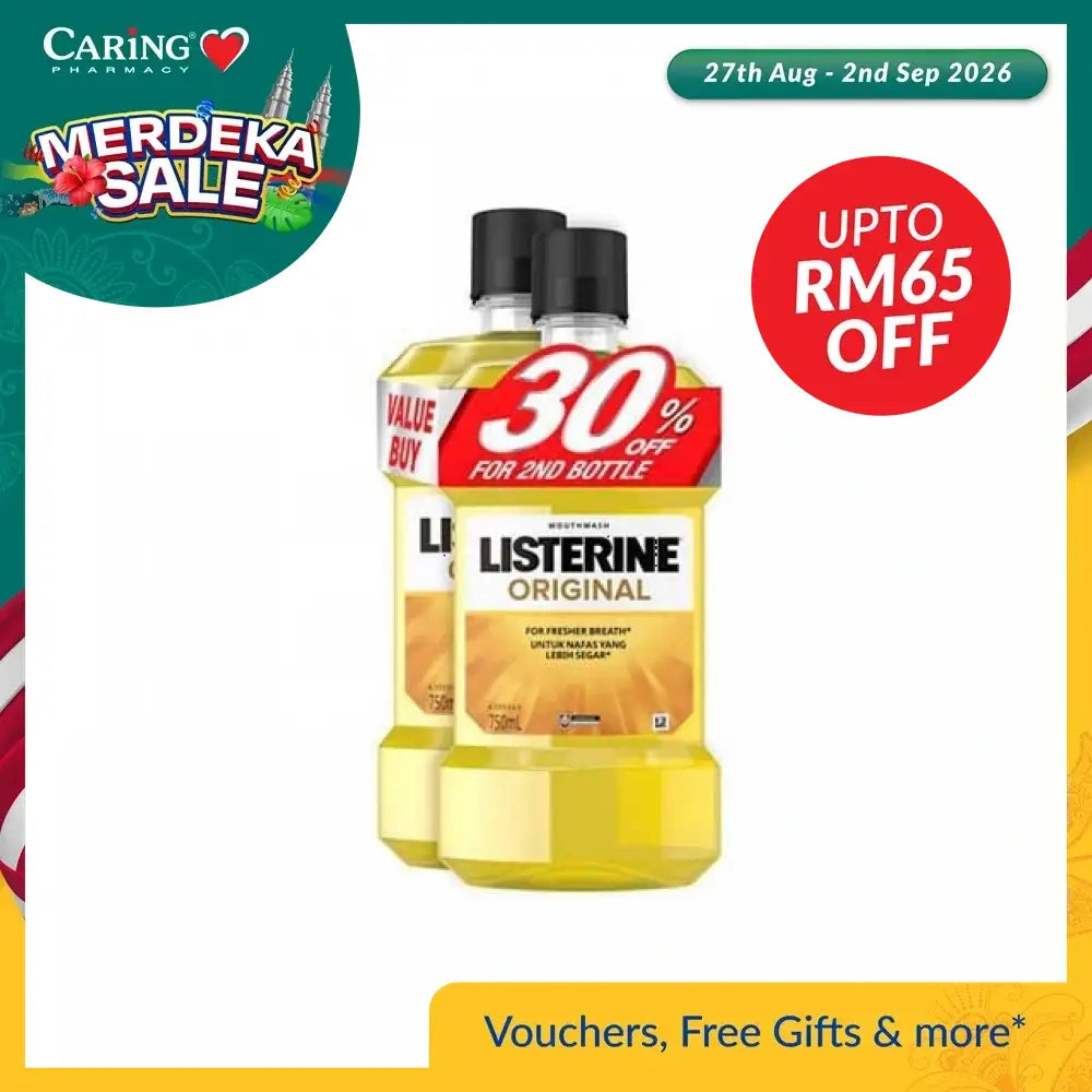 LISTERINE ORIGINAL 750ML 2S