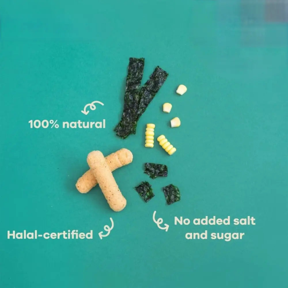 LITTLE BLOSSOM FRUITY STICKS SEAWEED & CORN 12G