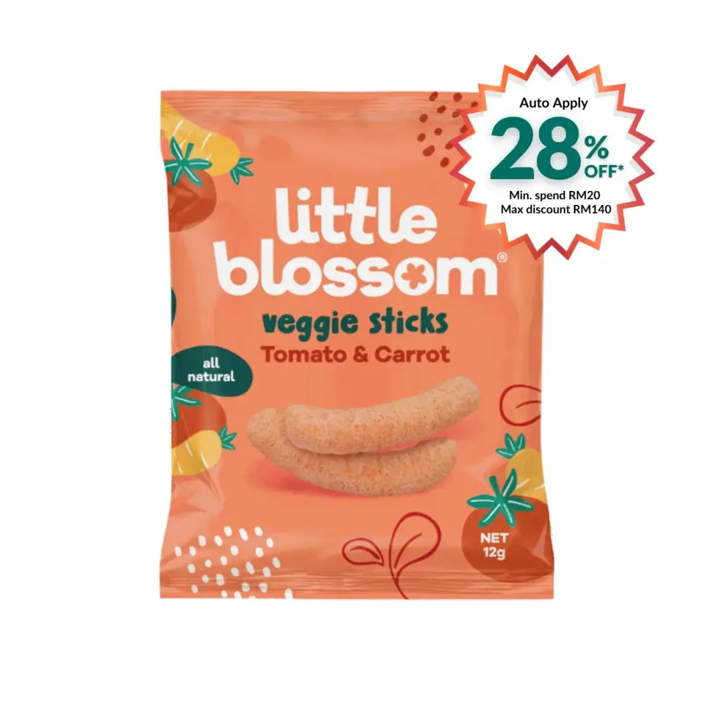 LITTLE BLOSSOM FRUITY STICKS TOMATO & CARROT 12G