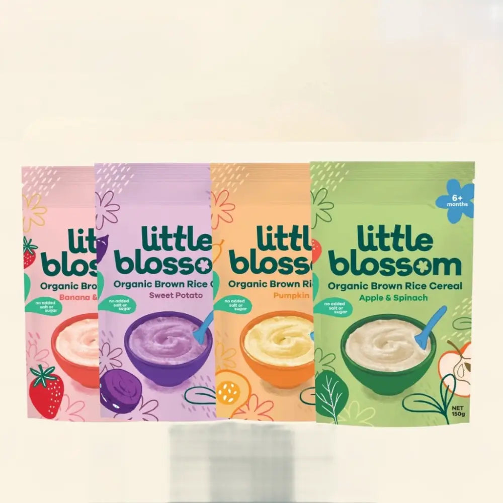 LITTLE BLOSSOM RICE CEREAL BANANA & STRAWBERRY 150G