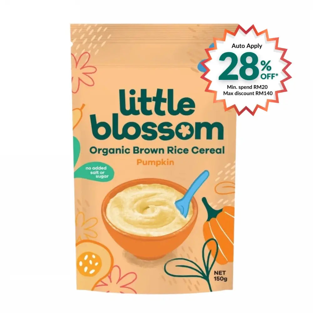 LITTLE BLOSSOM RICE CEREAL PUMPKIN 150G