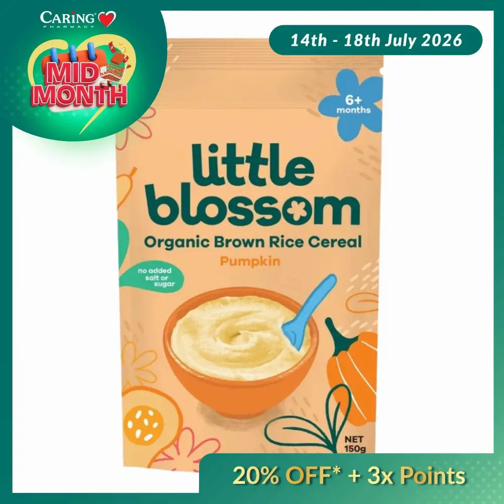 LITTLE BLOSSOM RICE CEREAL PUMPKIN 150G