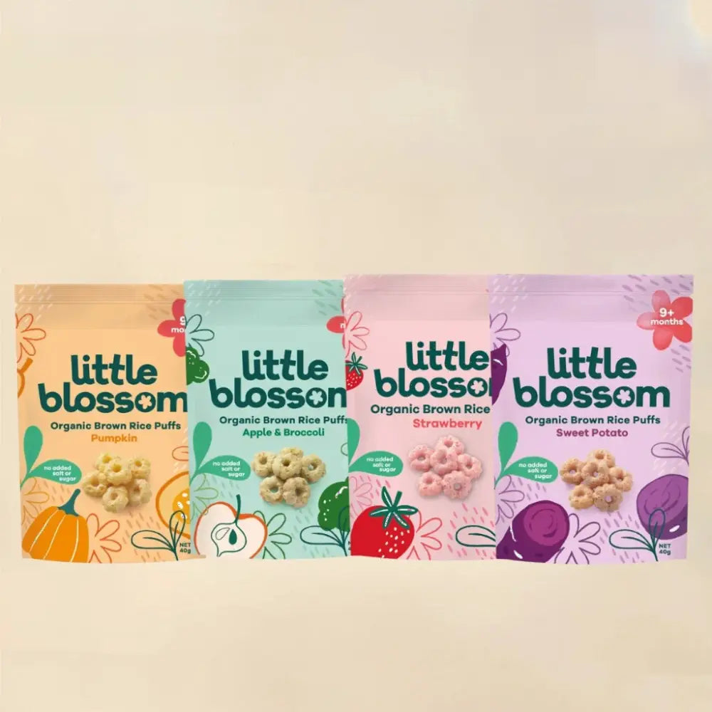 LITTLE BLOSSOM RICE PUFFS STRAWBERRY 40G