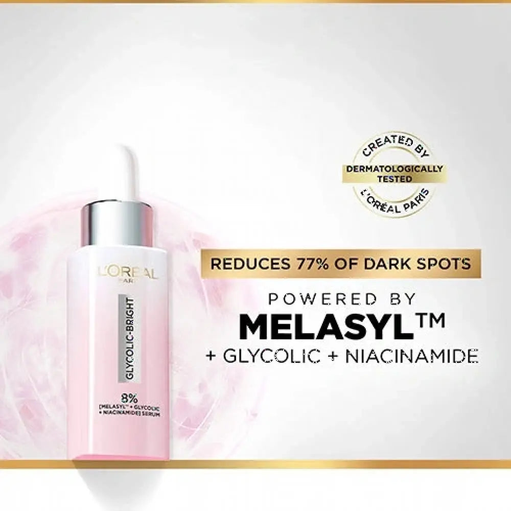 LOREAL GLYCOLIC-BRIGHT ANTI-DARK SPOT BRIGHTENING SERUM 15ML