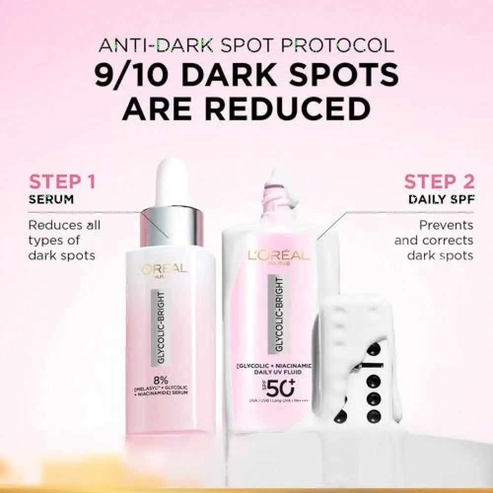 LOREAL GLYCOLIC-BRIGHT DARK SPOT UV SPF 50+ 50ML