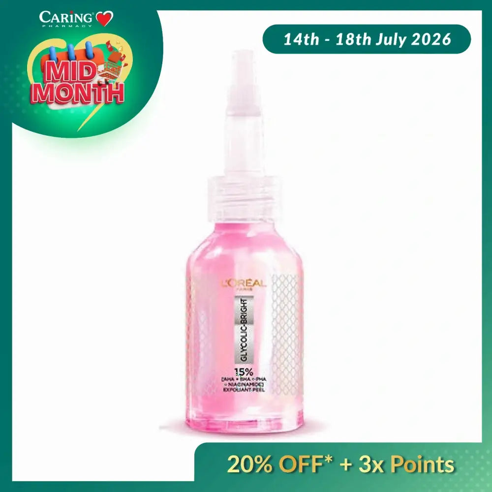 LOREAL GLYCOLIC BRIGHT EXFOLIANT PEEL 25ML