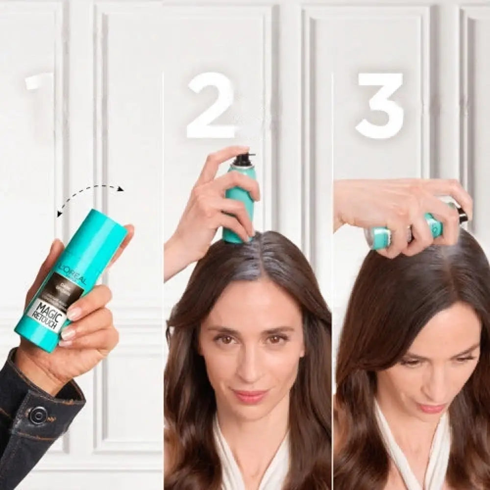 LOREAL MAGIC RETOUCH INSTANT ROOT CONCEALER SPRAY-BLACK 75ML