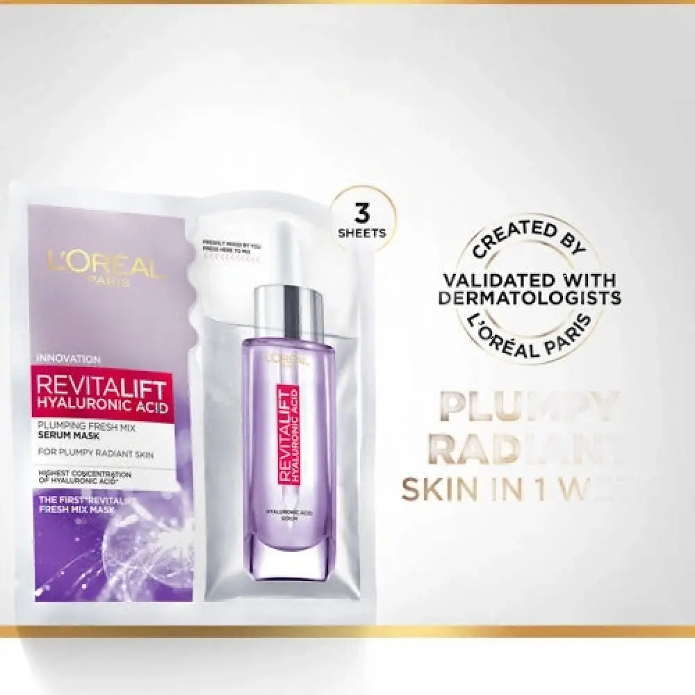 LOREAL RE-LIFT FRESH MIX PLUMPING SERUM MASK