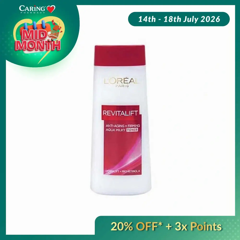 LOREAL REVITALIFT AQUA MILKY TONER 200ML