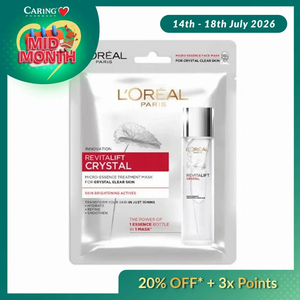 LOREAL REVITALIFT CRYSTAL MICRO ESSENCE TREATMENT MASK 25G