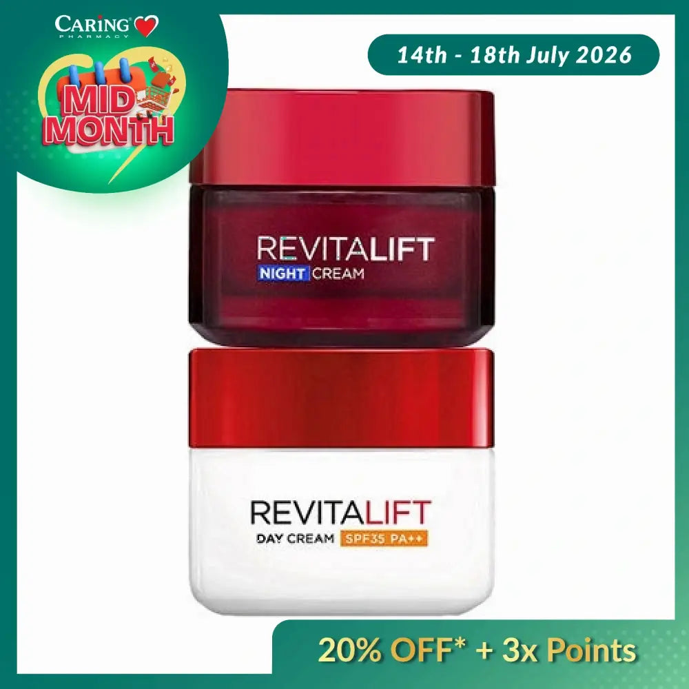 LOREAL REVITALIFT DAY&NIGHT CREAM 50ML VALUE PACK