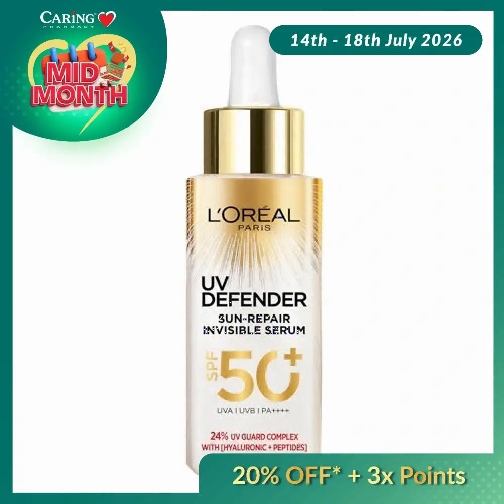 LOREAL UV DEFENDER ANTI-AGING SERUM 30ML