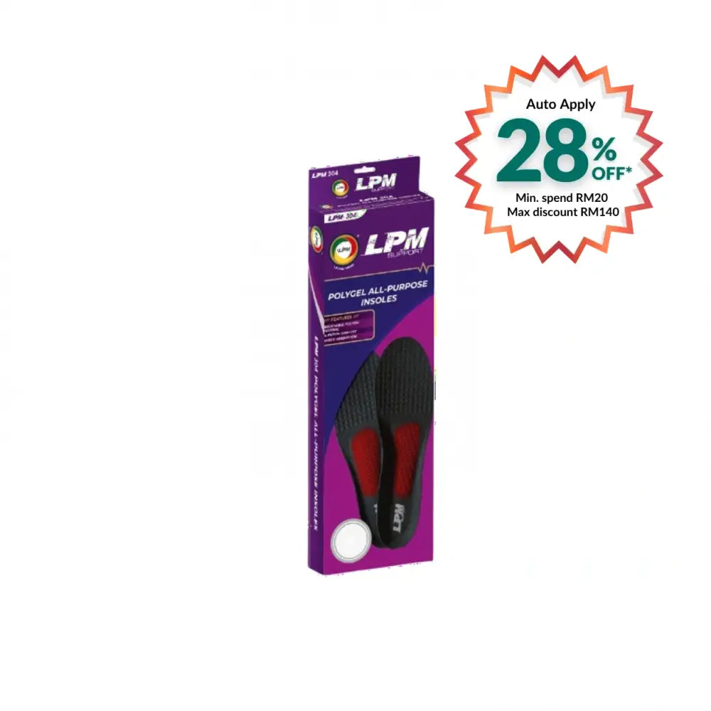 LPM 304 POLYGEL ALL-PURPOSE INSOLES SIZE 6