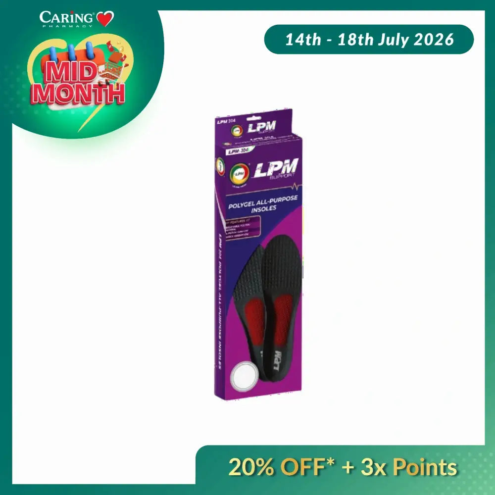 LPM 304 POLYGEL ALL-PURPOSE INSOLES SIZE 7