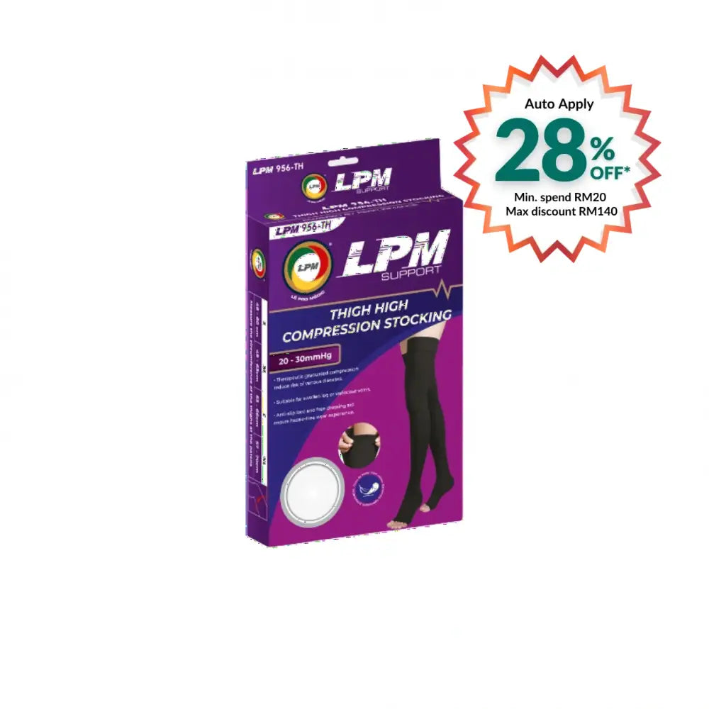 LPM 956 COMPRESSION STOCKING KNEE HIGH 20-30MMHG L