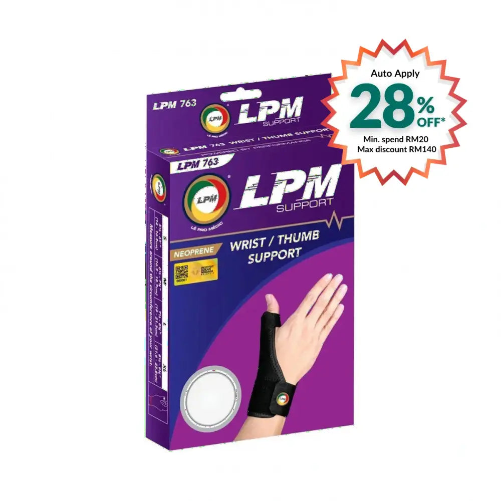 LPM NEOPRENE WRIST THUMB SUPPORT 763 L
