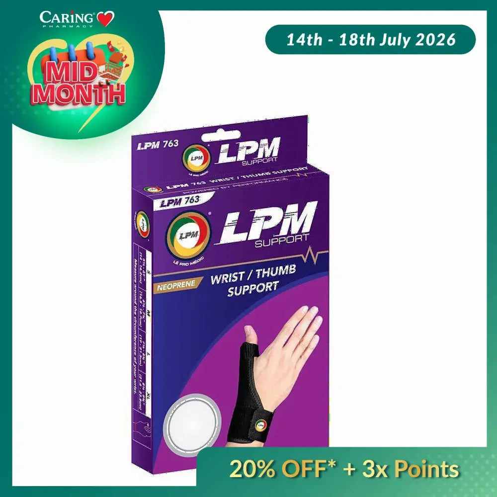 LPM NEOPRENE WRIST THUMB SUPPORT 763 S