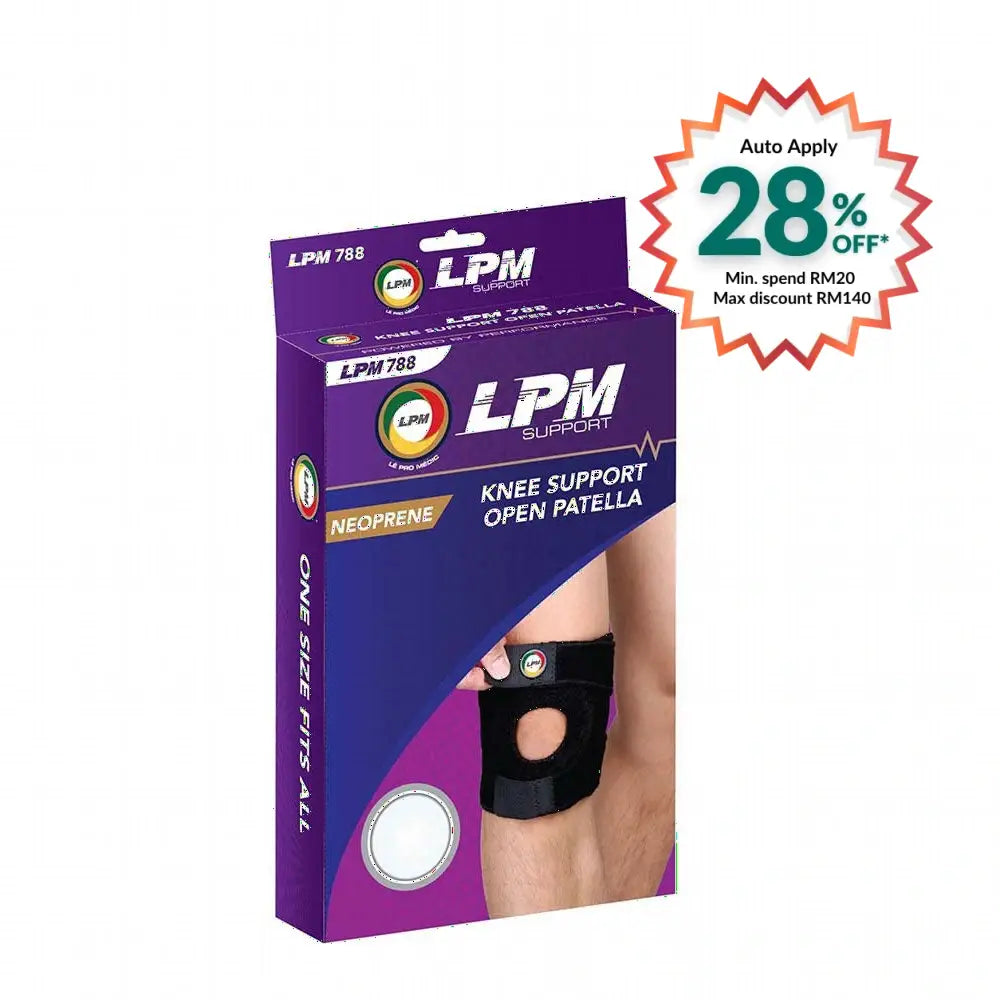 LPM OPEN PATELLA KNEE SUPPORT 788 FREE SIZE