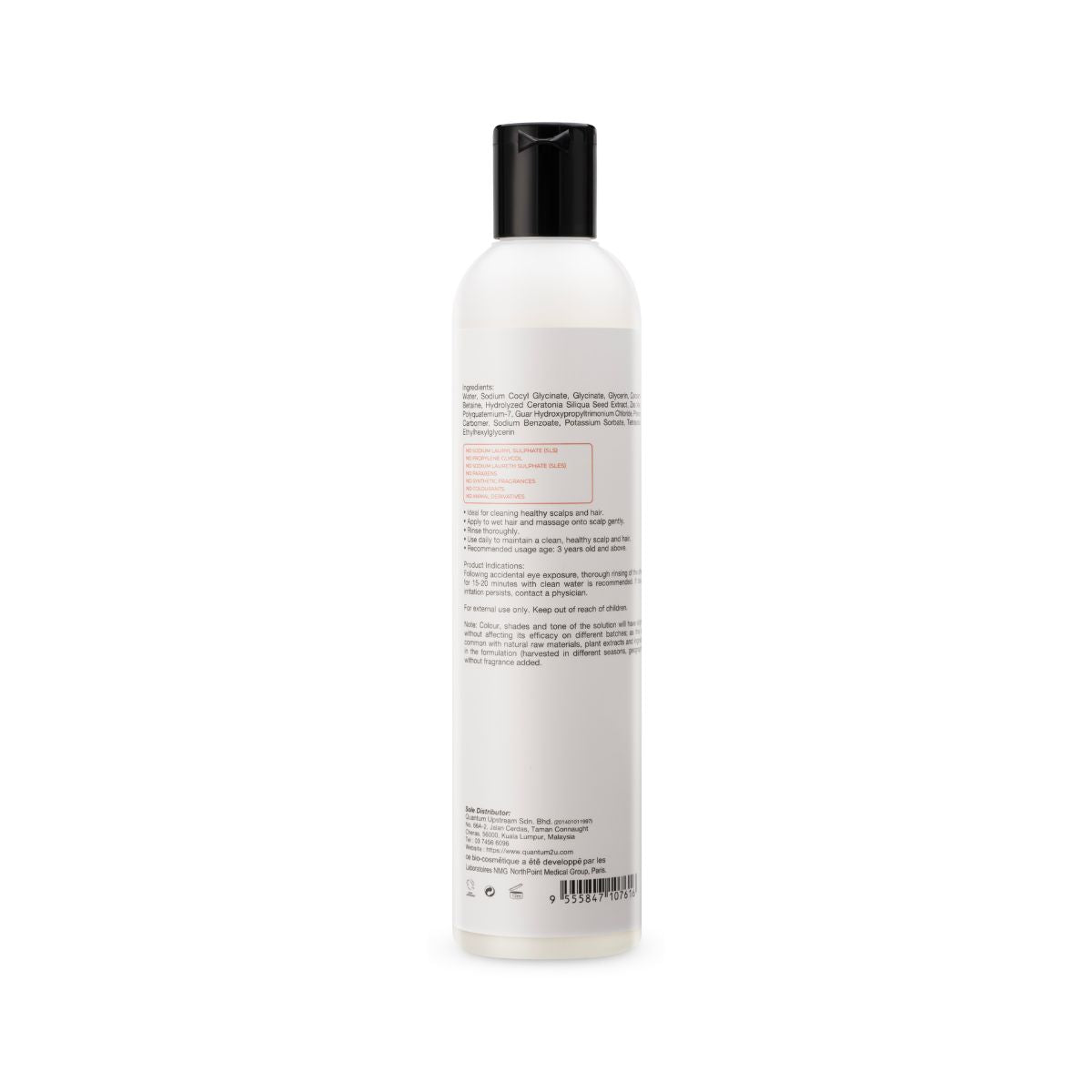 LAMIUX Amino Acid Shampoo for Hair Loss in a sleek bottle for promoting healthy hair growth