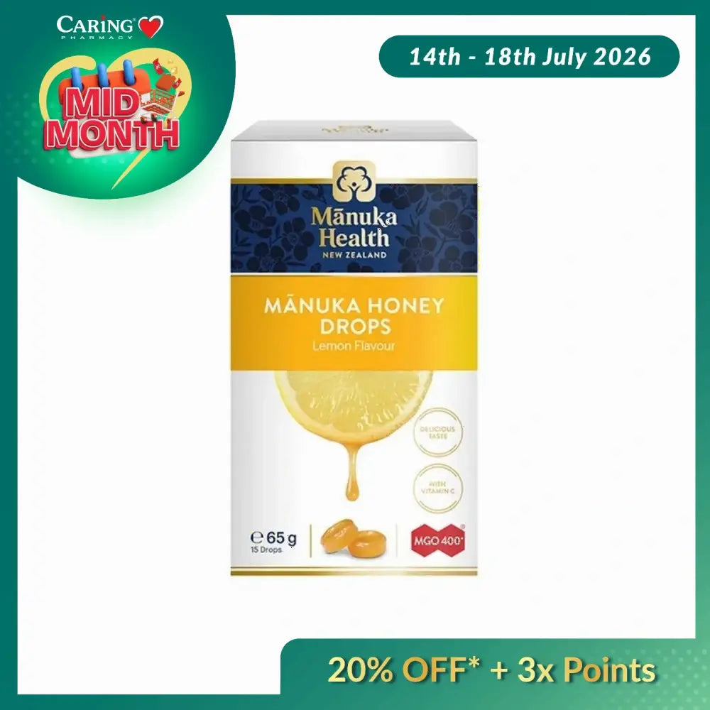 MANUKA HEALTH MANUKA DROP MGO 400+ WITH LEMON 15S