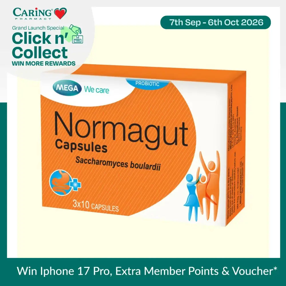 MEGA NORMAGUT 250MG CAP 30S