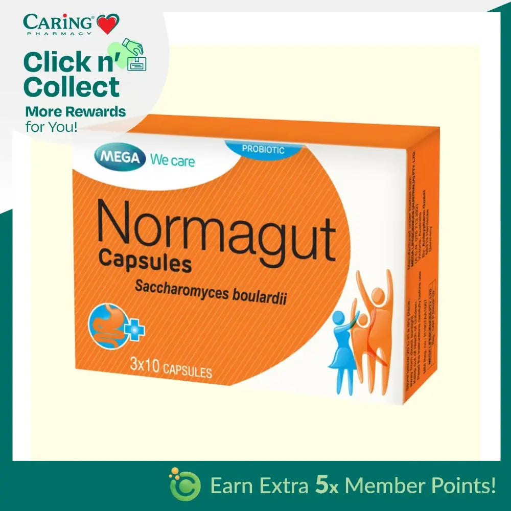 MEGA NORMAGUT 250MG CAP 30S