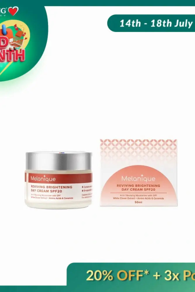 MELANIQUE REVIVING BRIGHTENING DAY CREAM SPF20 50ML