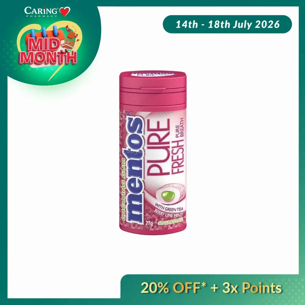 MENTOS FRESH FRUIT PB BERRY LIME 26G