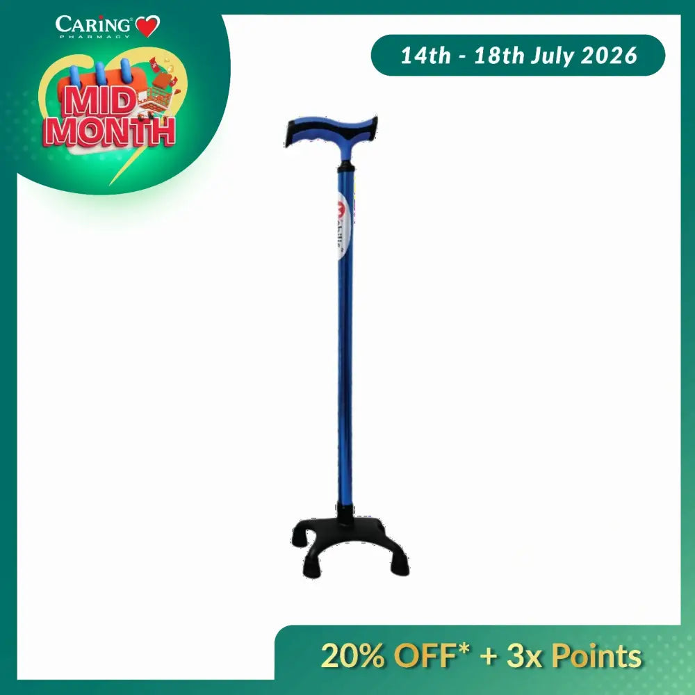 MOBILIS EURO STYLE QUAD CANE MO-9282L (BLUE)