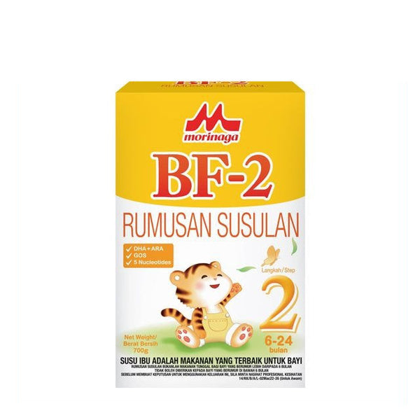 Morinaga BF-2 follow-up formula in a 700g box for 6-24 months infants with DHA and ARA