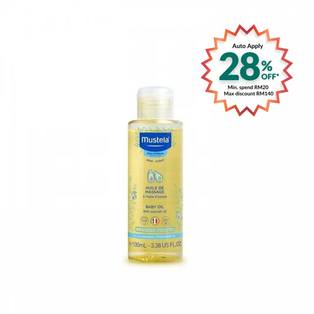 MUSTELA BABY OIL WITH AVOCADO OIL 100ML