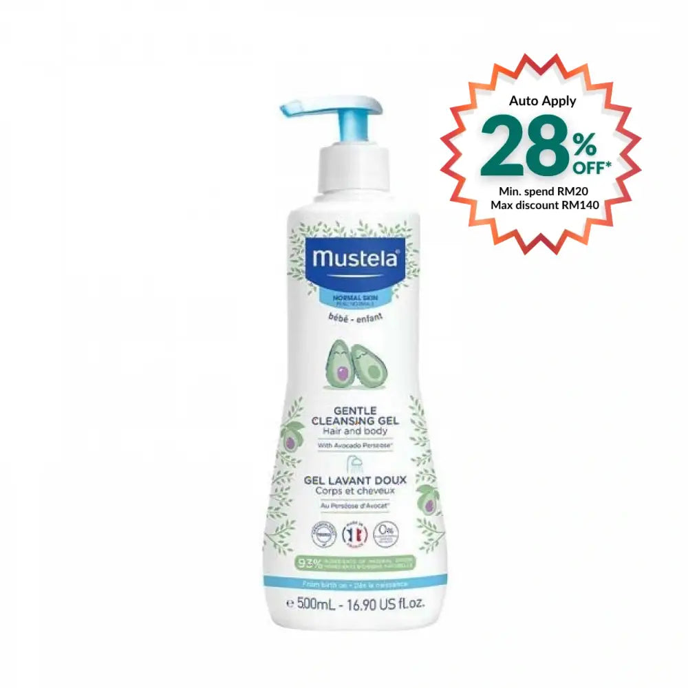 MUSTELA GENTLE CLEANSING GEL 500ML