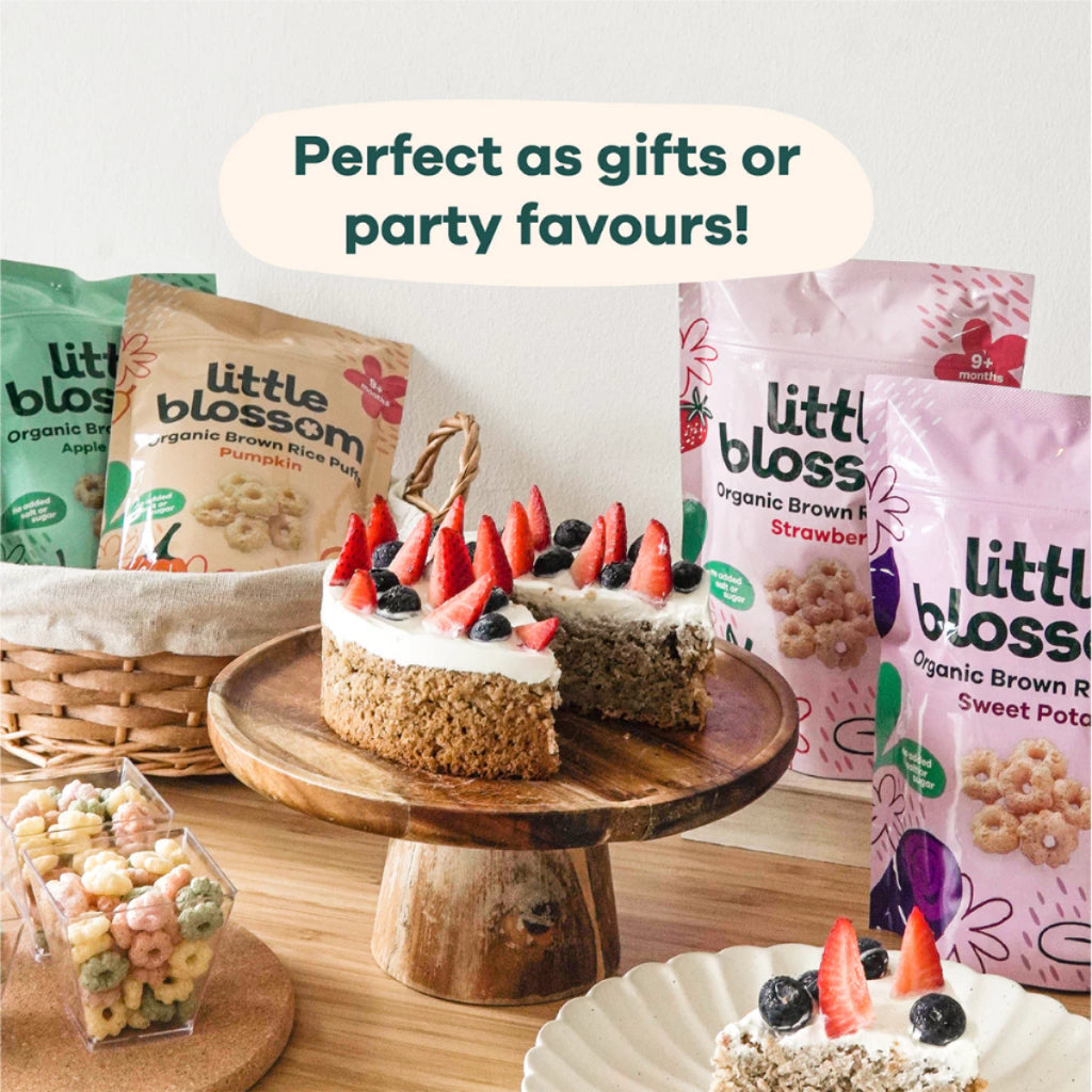 LITTLE BLOSSOM RICE PUFFS STRAWBERRY 40G