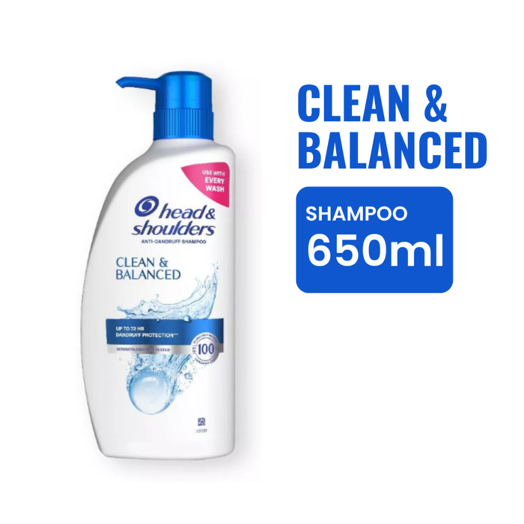 HEAD & SHOULDERS SHAMPOO CLEAN & BALANCED 650ML