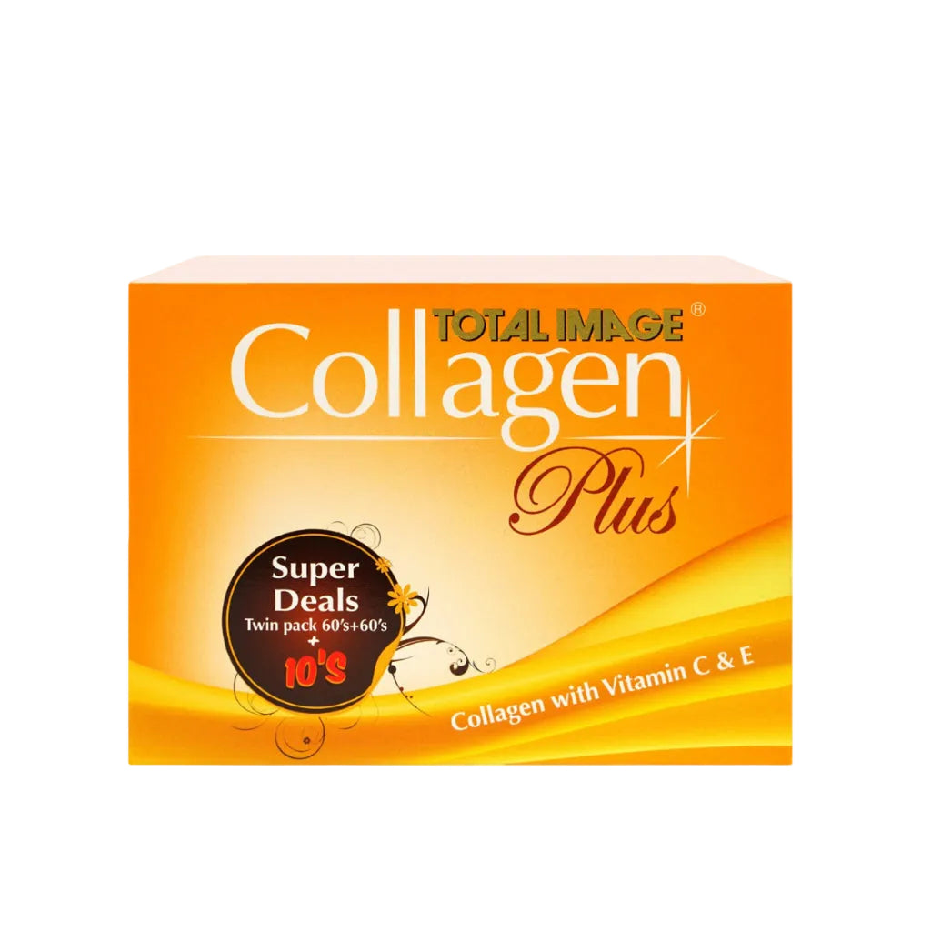 Box of Total Image Collagen Plus with Caring Edan logo on a white background