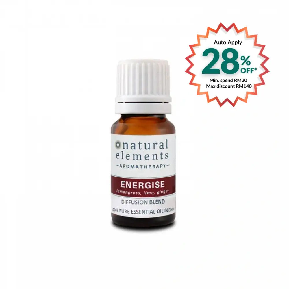 NATURAL ELEMENTS AROMATHERAPY ENERGISE ESSENTIAL OIL BLEND 10ML