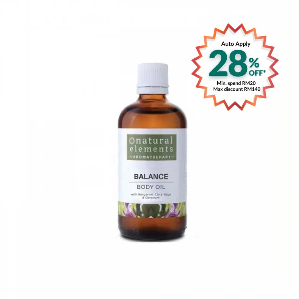 NATURAL ELEMENTS AROMATHERPY BALANCE BODY OIL 100ML