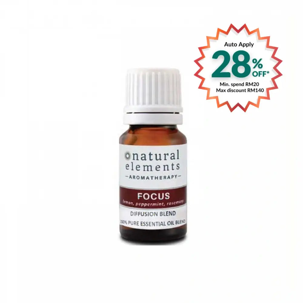 NATURAL ELEMENTS AROMATHERPY FOCUS OIL BLEND 10ML