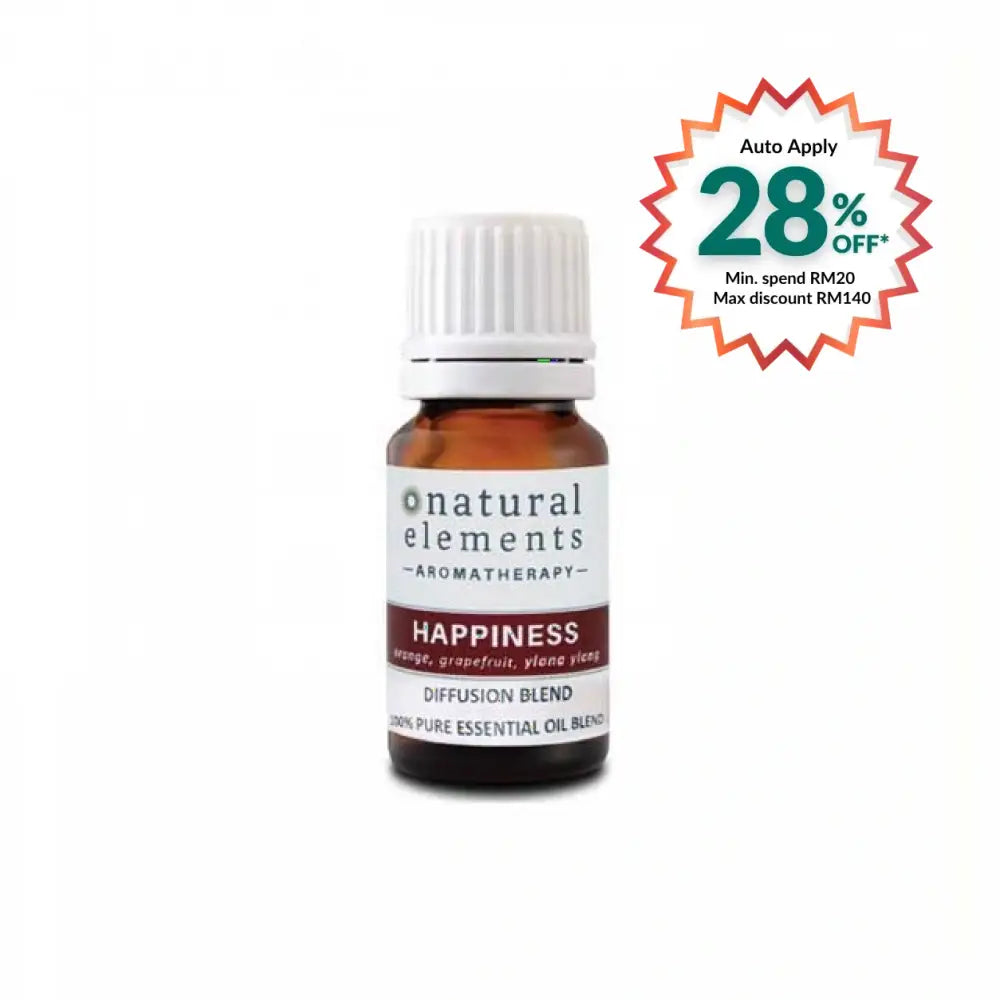 NATURAL ELEMENTS AROMATHERPY HAPPINESS OIL BLEND 10ML