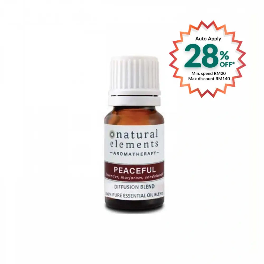 NATURAL ELEMENTS AROMATHERPY PEACEFUL OIL BLEND 10ML