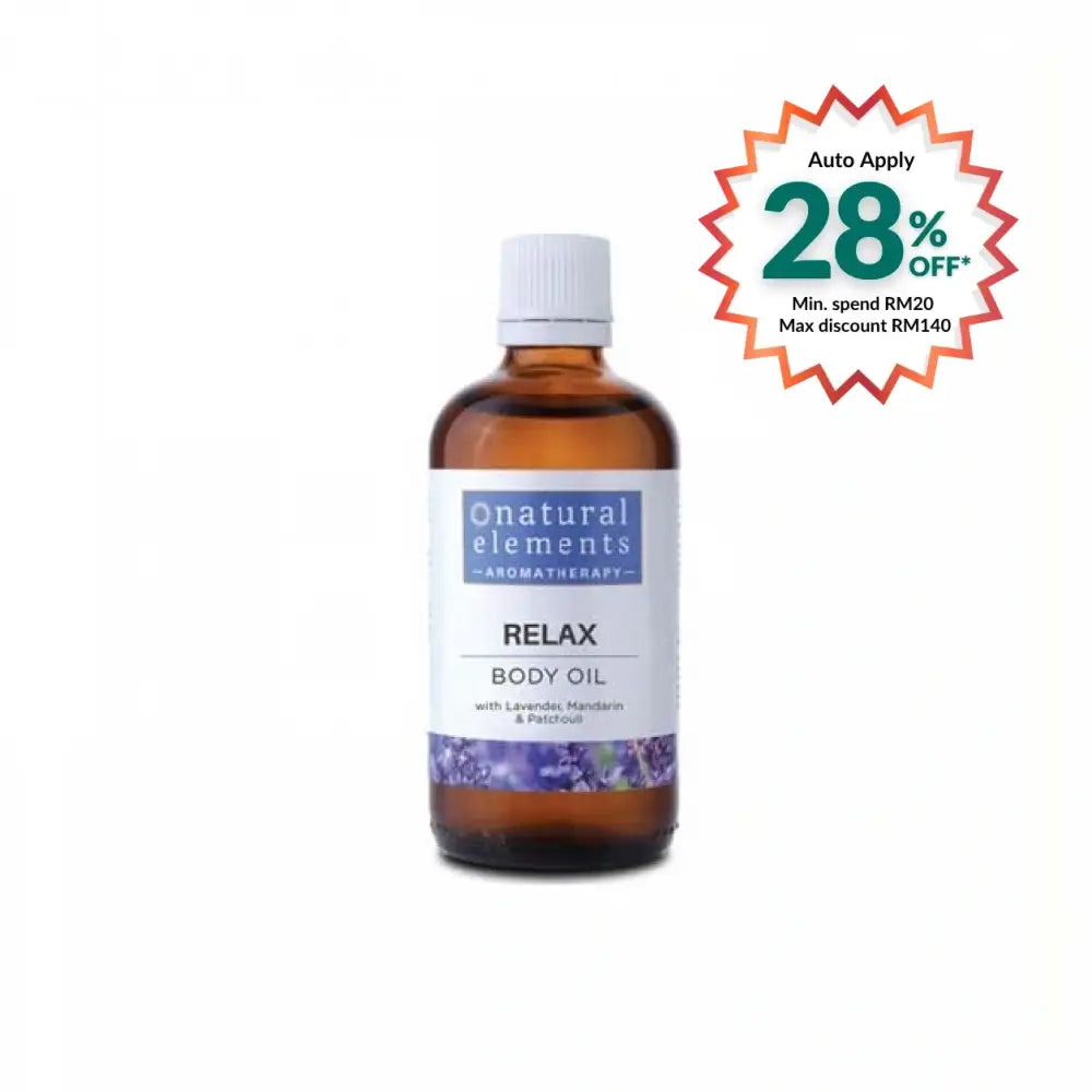 NATURAL ELEMENTS AROMATHERPY RELAX BODY OIL 100ML
