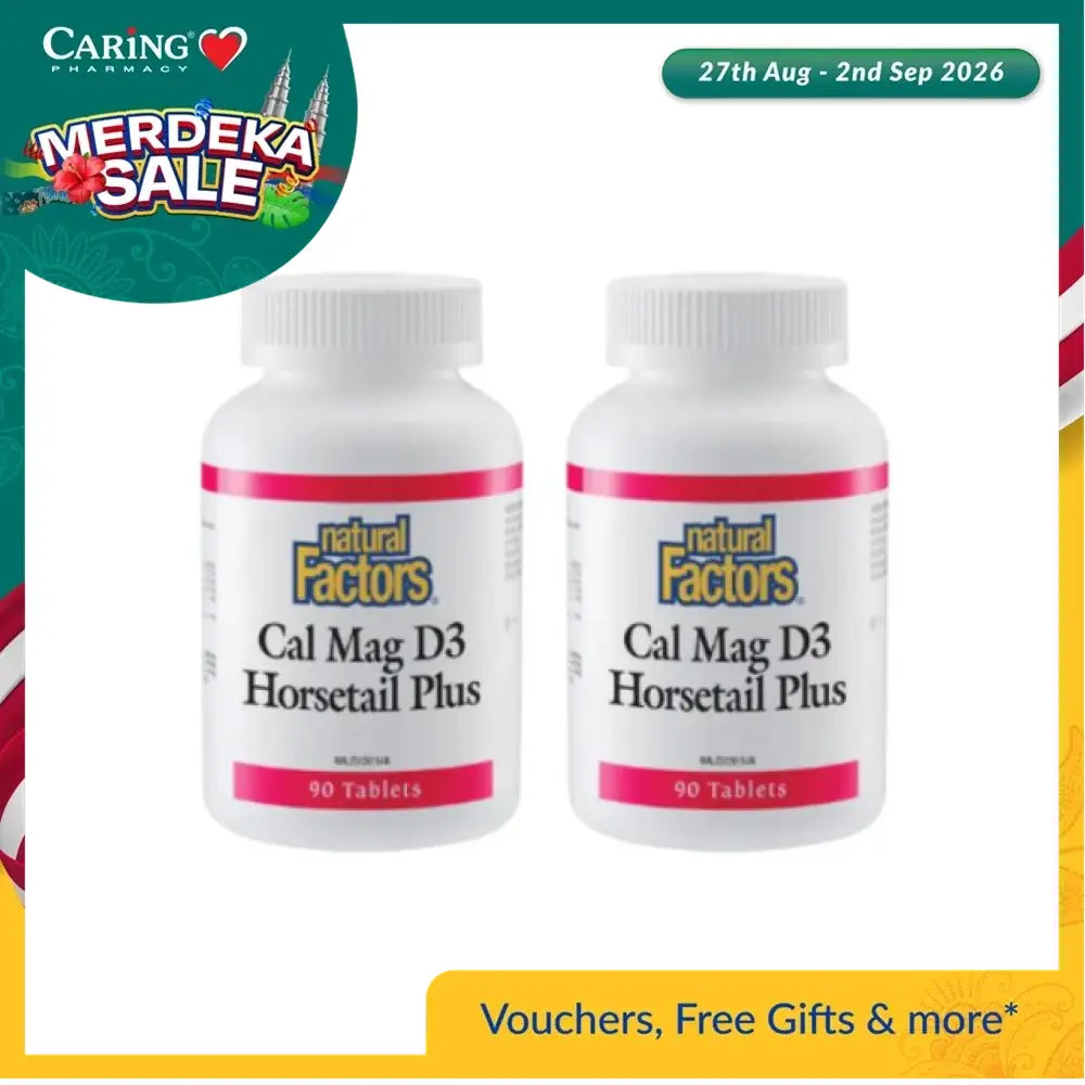 NATURAL FACTORS CALMG D3 HORSETAILPLUS 90SX2