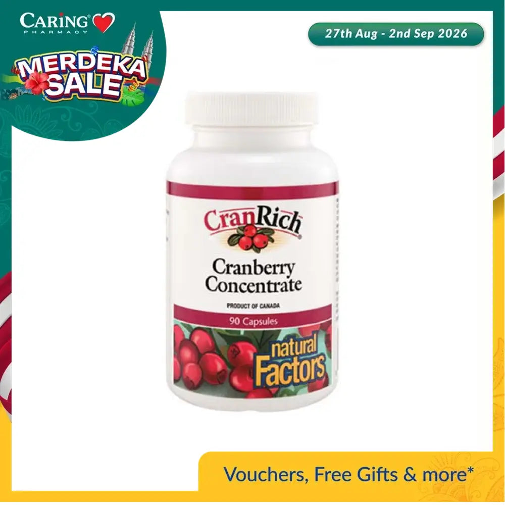 NATURAL FACTORS CRANRICH CRANBERRY CONCENTRATE 90S
