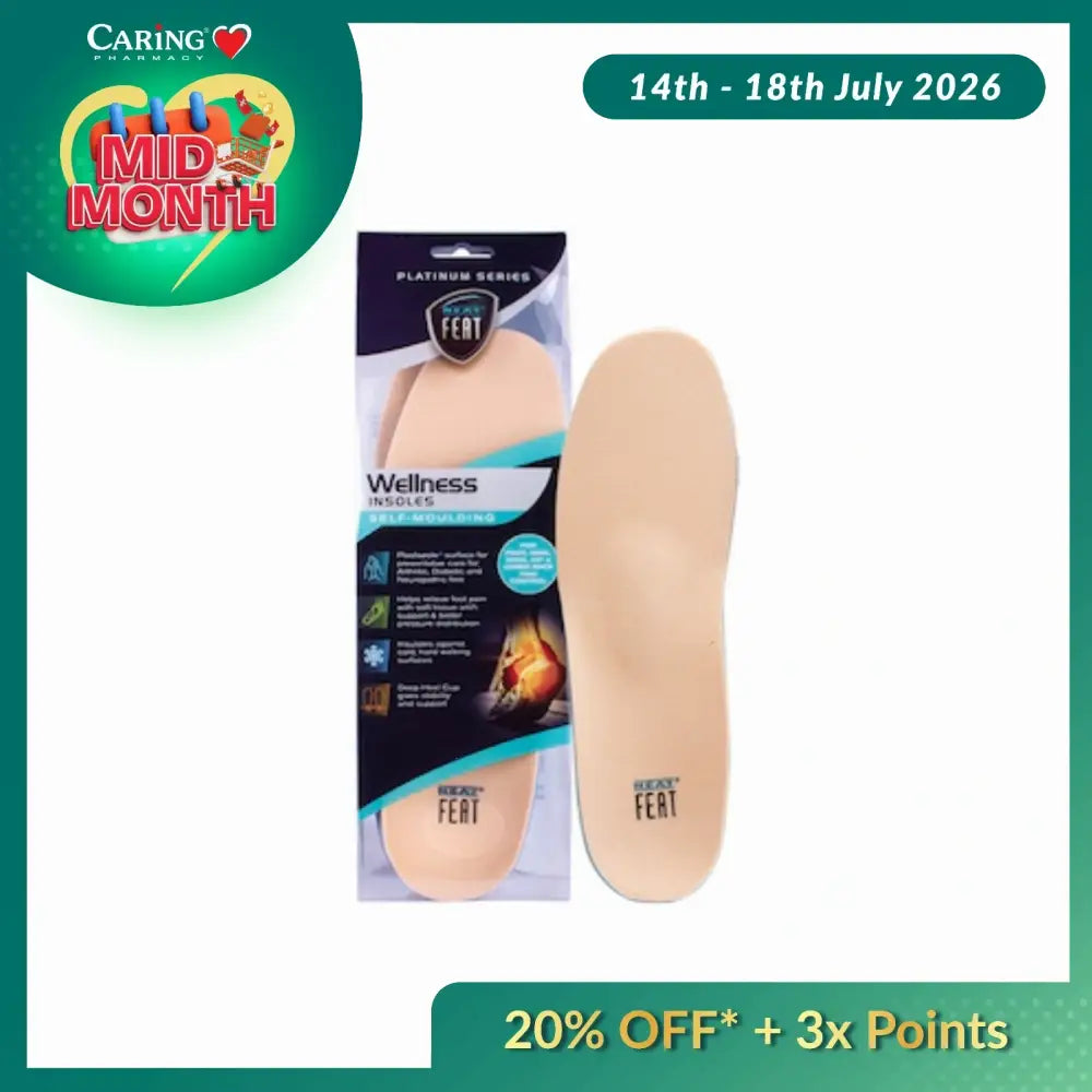NEAT FEAT DIABETIC SELF-MOULDING INSOLES L