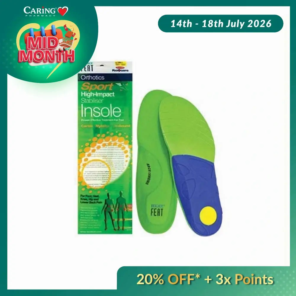 NEAT FEAT SPORTS HI-IMPACT STABILIZER INSOLE M