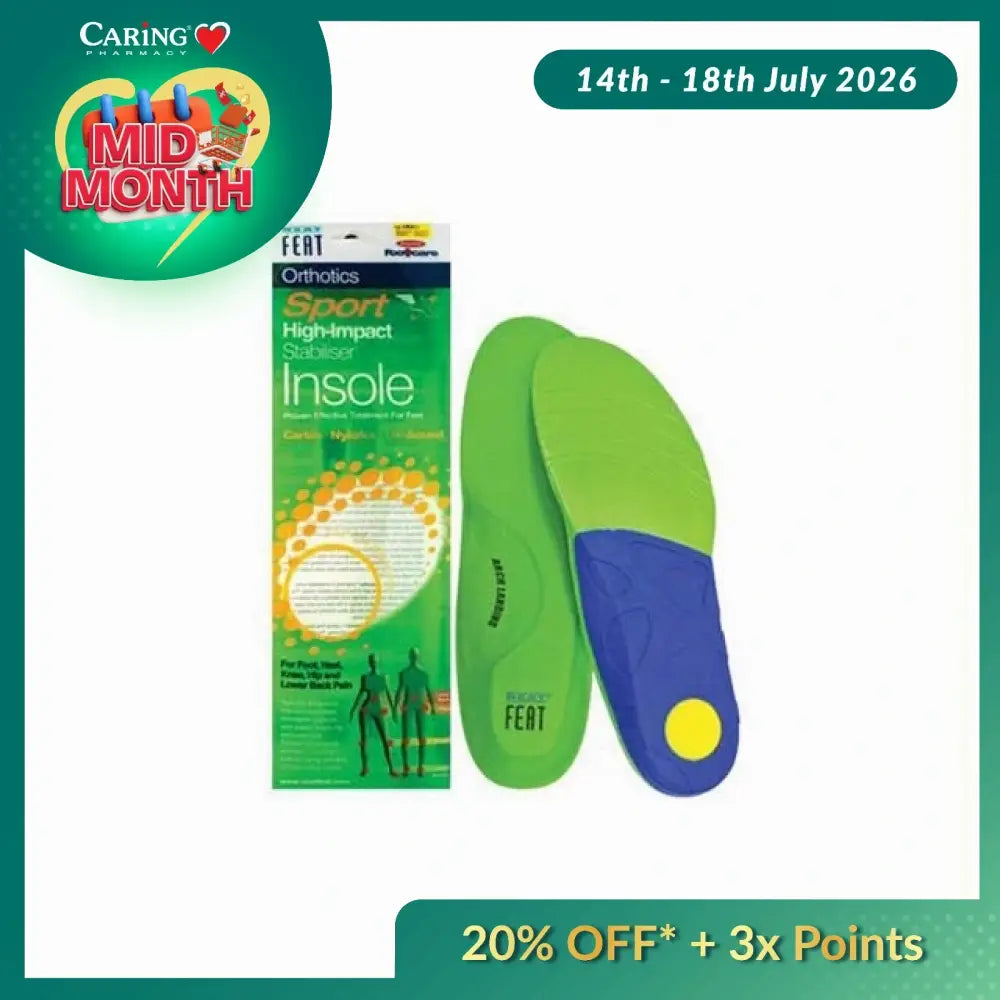 NEAT FEAT SPORTS HI-IMPACT STABILIZER INSOLE S