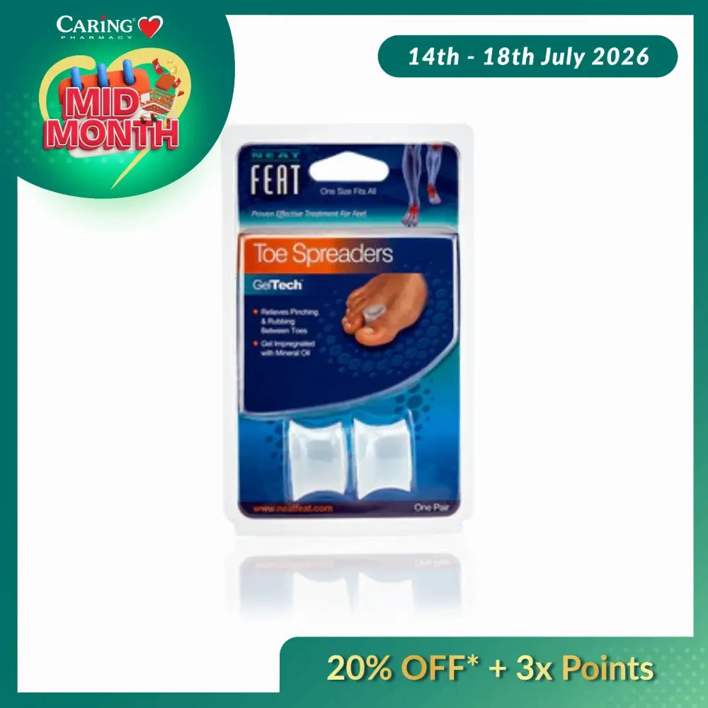 NEAT FEAT TOE SPREADERS GEL TECH 1S