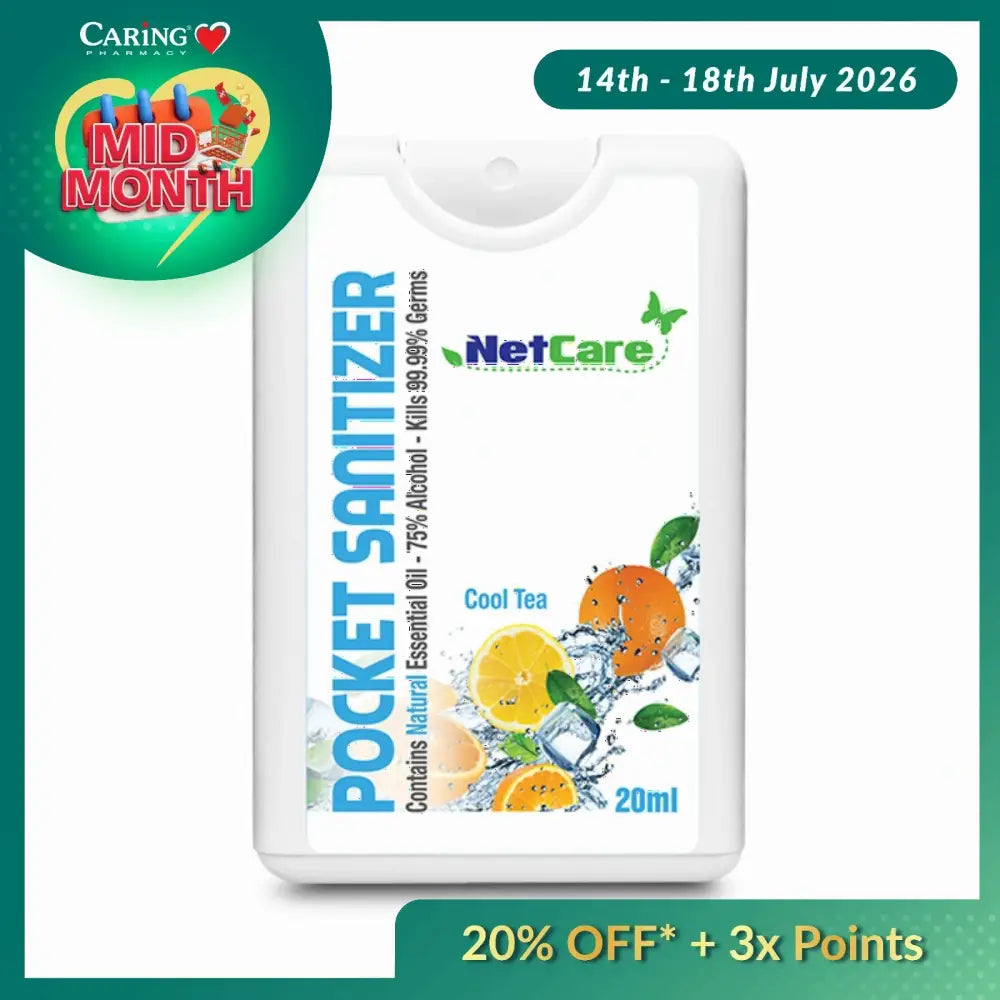 NETCARE COOL TEA POCKET HAND SANITIZER SPRAY 20ML